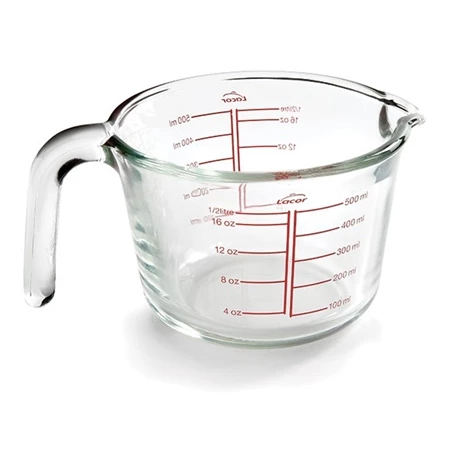 Pot Mesureur En Verre 0,5 L 3 Pot Mesureur En Verre 0,5 L