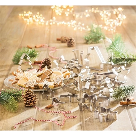 Set De 20 Emporte-pièces De Noël En Inox 4 Set De 20 Emporte-pièces De Noël En Inox – Image 2