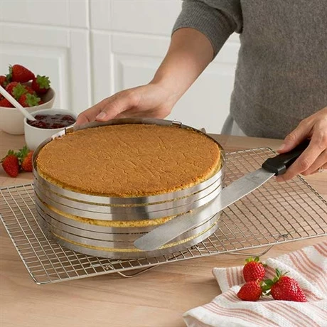 Cercle à Trancher Génoise Extensible En Inox 24 à 30 Cm 6 Cercle à Trancher Génoise Extensible En Inox 24 à 30 Cm – Image 4