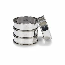 Patisse 4 Cercles à Tarte Inox 8 Cm