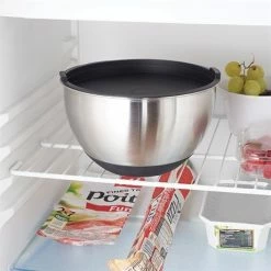 Set De 2 Bols Pâtissiers Inox Avec Couvercle Et Base En Silicone 20 Et 24 Cm -de Buyer Soldes Magasin 573132 3 3 Set de 2 bols patissiers inox avec couvercle et base en silicone 20 et 24 cm Mathon