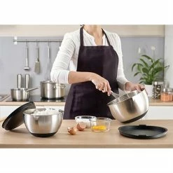 Lot 6 Bols En Inox Gradués Avec Base Silicone 10,5 à 24 Cm -de Buyer Soldes Magasin 573900 2 1 Lot 6 bols en inox gradues avec base silicone 10 5 a 24 cm Mathon