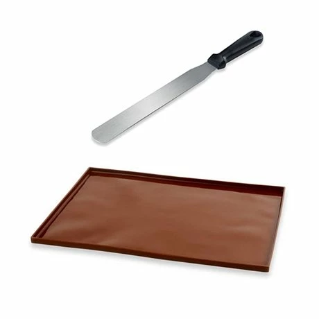 Lot Flexi'Plaque De Pâtisserie à Rebords Et Spatule à Gâteaux 3 Lot Flexi'Plaque De Pâtisserie à Rebords Et Spatule à Gâteaux