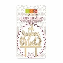 Kit De Décorations De Noël En Bois Pour Bûches Et Gâteaux -de Buyer Soldes Magasin 589000 2 1 Kit de decorations de Noel en bois pour buches et gateaux Scrapcooking