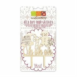 Kit De Décorations De Noël En Bois Pour Bûches Et Gâteaux -de Buyer Soldes Magasin 589000 3 1 Kit de decorations de Noel en bois pour buches et gateaux Scrapcooking