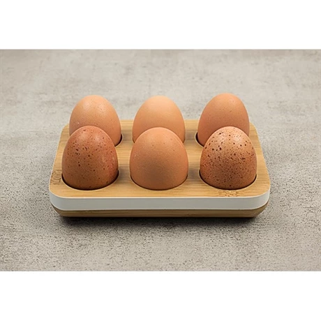 Plateau à Oeufs En Bambou Blanc 4 Plateau à Oeufs En Bambou Blanc – Image 2