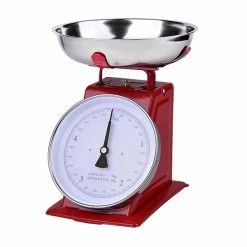 Balance De Cuisine Mécanique Rouge 5 Kg