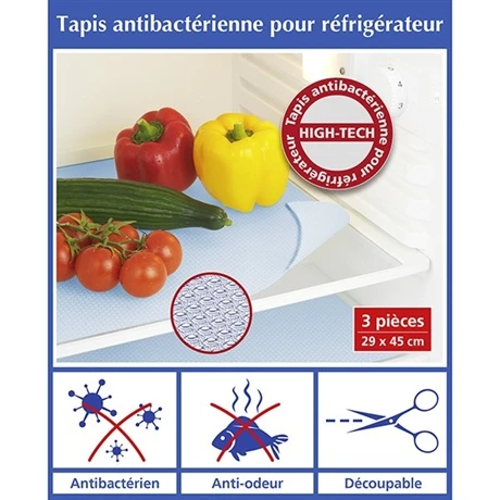 3 Tapis Antibactériens Pour Réfrigérateur 6 3 Tapis Antibactériens Pour Réfrigérateur – Image 4