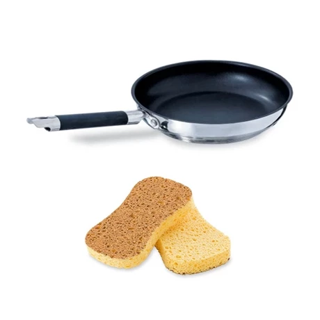 Set Poêle Anti-adhérente Rapid Cook 24 Cm Et 2 éponges Végétales 3 Set Poêle Anti-adhérente Rapid Cook 24 Cm Et 2 éponges Végétales