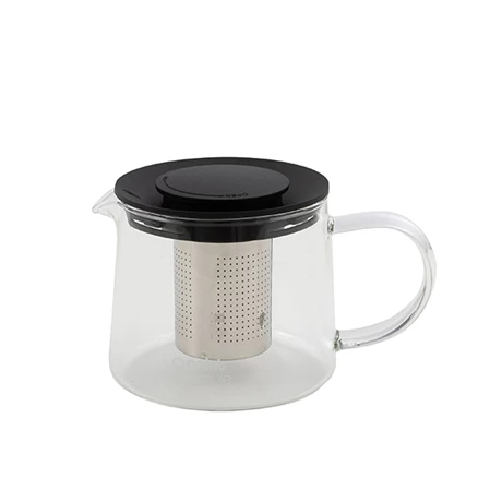 Théière En Verre Avec Filtre Inox 0,6 L Noir 3 Théière En Verre Avec Filtre Inox 0,6 L Noir