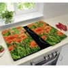 Set 2 Couvre-plaques Protection Motifs Coquelicot -de Buyer Soldes Magasin 62369 0 5 Set 2 couvre plaques protection motifs Coquelicot Wenko by Maximex