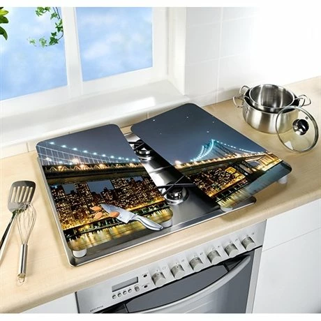 Set 2 Couvre-plaques Protection Motif Brooklyn 3 Set 2 Couvre-plaques Protection Motif Brooklyn