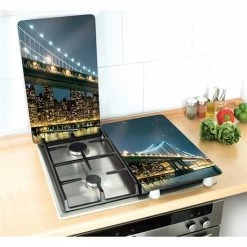 Set 2 Couvre-plaques Protection Motif Brooklyn 7 Set 2 Couvre-plaques Protection Motif Brooklyn -de Buyer Soldes Magasin 62379 2 1 Set 2 couvre plaques protection motif Brooklyn Wenko by Maximex