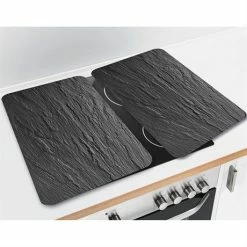 Set 2 Couvre-plaques Protection En Verre Motifs Ardoise -de Buyer Soldes Magasin 62600 3 3 Set 2 couvre plaques protection en verre motifs Ardoise Wenko by Maximex