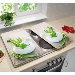 2 Couvre-plaques Protection Motifs Jardin De Fines Herbes 8 2 Couvre-plaques Protection Motifs Jardin De Fines Herbes -de Buyer Soldes Magasin 62903 2 1 2 couvre plaques protection motifs Jardin de fines herbes Wenko by Maximex