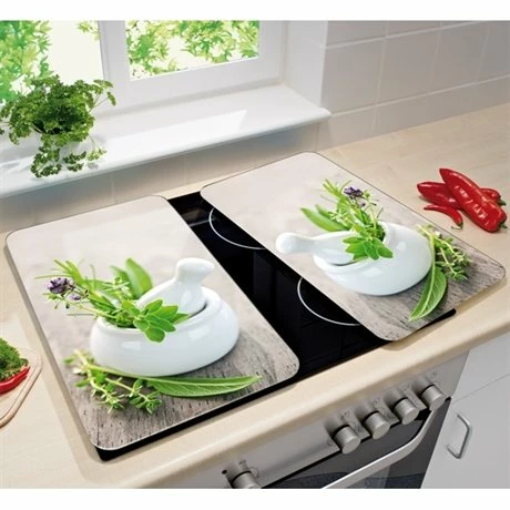 2 Couvre-plaques Protection Motifs Jardin De Fines Herbes 6 2 Couvre-plaques Protection Motifs Jardin De Fines Herbes – Image 4