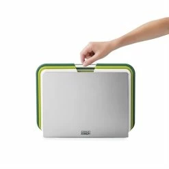 Joseph Joseph Set De 3 Planches à Découper Avec Support Vert -de Buyer Soldes Magasin 653013 4 2 Set de 3 planches a decouper avec support vert Joseph Joseph