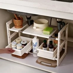 Rangement Sous évier Extensible 10 Rangement Sous évier Extensible -de Buyer Soldes Magasin 653463 3 4 Rangement sous evier extensible