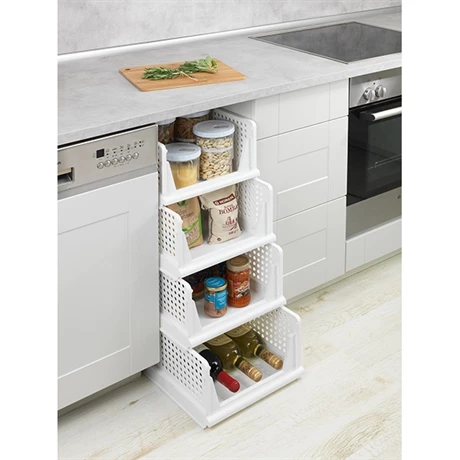 Set De 2 Casiers De Rangement Pliables Avec Glissières 4 Set De 2 Casiers De Rangement Pliables Avec Glissières – Image 2