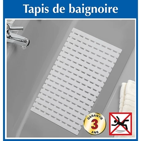 Tapis De Baignoire Blanc Arinos 63 Cm 6 Tapis De Baignoire Blanc Arinos 63 Cm – Image 4