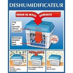 Absorbeur D'humidité 2kg -de Buyer Soldes Magasin 658007 2 1 Absorbeur d humidite 2kg Wenko by Maximex