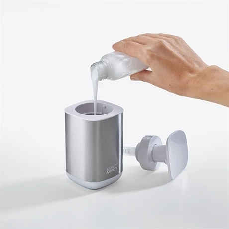 Joseph Joseph Pompe à Savon - Inox Blanc 5 Joseph Joseph Pompe à Savon - Inox Blanc – Image 3