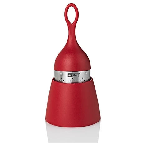 Boule à Thé Flottante Et égouttoir Rouge Adhoc 4 Boule à Thé Flottante Et égouttoir Rouge Adhoc – Image 2
