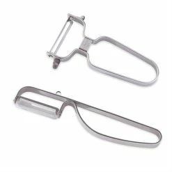 Lot 2 éplucheurs Inox Lame Droite Et Dentelée