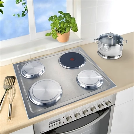 Set De 4 Cache-plaques En Inox 3 Set De 4 Cache-plaques En Inox