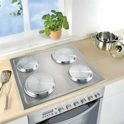 Set De 4 Cache-plaques En Inox 9 Set De 4 Cache-plaques En Inox -de Buyer Soldes Magasin 67600 2 3 Set de 4 cache plaques en inox Wenko by Maximex