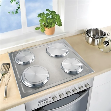 Set De 4 Cache-plaques En Inox 5 Set De 4 Cache-plaques En Inox – Image 3