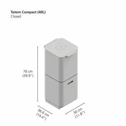 Joseph Joseph Poubelle Totem Acier Inoxydable 40 L - 2 Compartiments 20 L -de Buyer Soldes Magasin 678000 4 4 Poubelle Totem acier inoxydable 40 L 2 compartiments 20 L Joseph Joseph