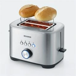 SEVERIN Toaster Avec Fonction Bagel 800 W AT2510 9 SEVERIN Toaster Avec Fonction Bagel 800 W AT2510 -de Buyer Soldes Magasin 700021 2 1 Toaster avec fonction bagel 800 W AT2510 Severin