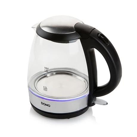 Domo Bouilloire En Verre Led Bleu 2200 W 3 Domo Bouilloire En Verre Led Bleu 2200 W