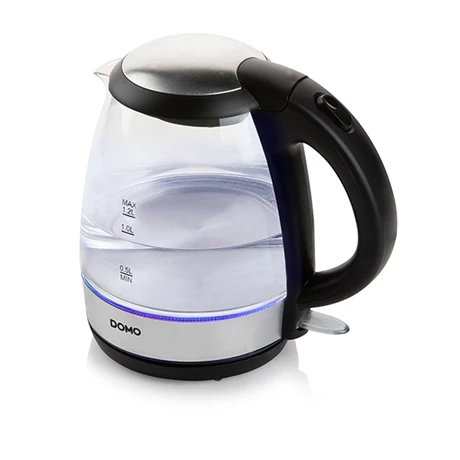 Domo Bouilloire En Verre Led Bleu 2200 W 4 Domo Bouilloire En Verre Led Bleu 2200 W – Image 2