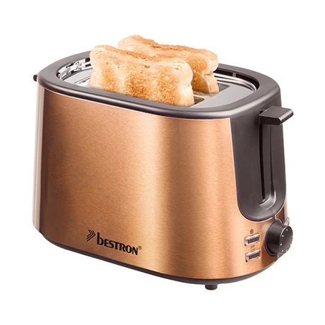Bestron Grille-pain 2 Tranches 1000 W Coloris Cuivre 3 Bestron Grille-pain 2 Tranches 1000 W Coloris Cuivre