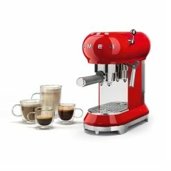 Smeg Machine à Café Expresso Rouge 1 L 1350 W ECF01RDEU -de Buyer Soldes Magasin 70290 3 5 Machine a cafe expresso rouge 1 L 1350 W ECF01RDEU Smeg