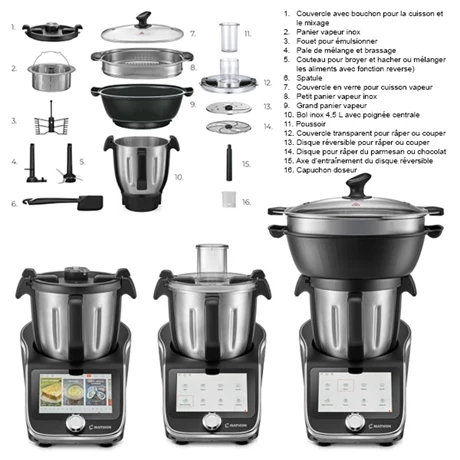 Robot Cuiseur Multifonction 4,5 L 1000 W 6 Robot Cuiseur Multifonction 4,5 L 1000 W – Image 4