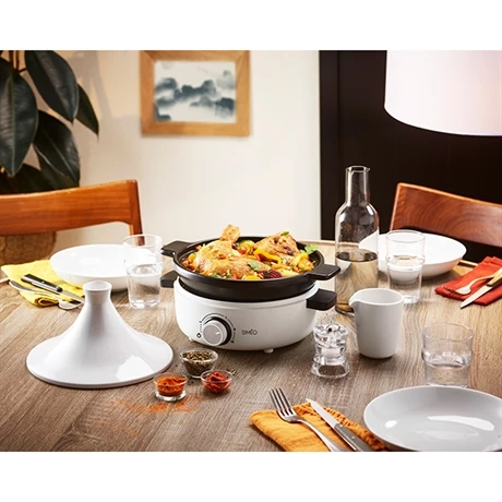 Tajine électrique Céramique 4 Personnes 1000 W Blanc 4 Tajine électrique Céramique 4 Personnes 1000 W Blanc – Image 2