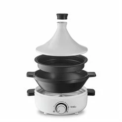 Tajine électrique Céramique 4 Personnes 1000 W Blanc 9 Tajine électrique Céramique 4 Personnes 1000 W Blanc -de Buyer Soldes Magasin 714004 2 1 Tajine electrique ceramique 4 personnes 1000 W blanc Simeo