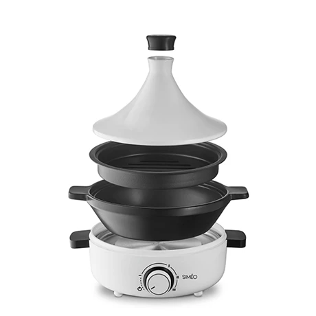 Tajine électrique Céramique 4 Personnes 1000 W Blanc 5 Tajine électrique Céramique 4 Personnes 1000 W Blanc – Image 3