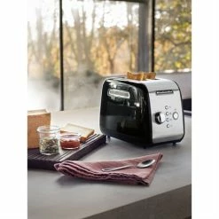 KitchenAid Grille-pain 2 Tranches Noir 5KMT221EOB -de Buyer Soldes Magasin 71964 3 2 Grille pain 2 tranches noir 5KMT221EOB Kitchenaid