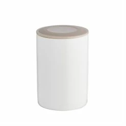 Lot De 8 Pots De Yaourt Céramique Avec Couvercle 125 Ml Blanc