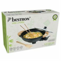 Bestron Wok électrique Avec Couvercle En Verre 1500 W -de Buyer Soldes Magasin 728059 3 1 Wok electrique avec couvercle en verre 1500 W Bestron