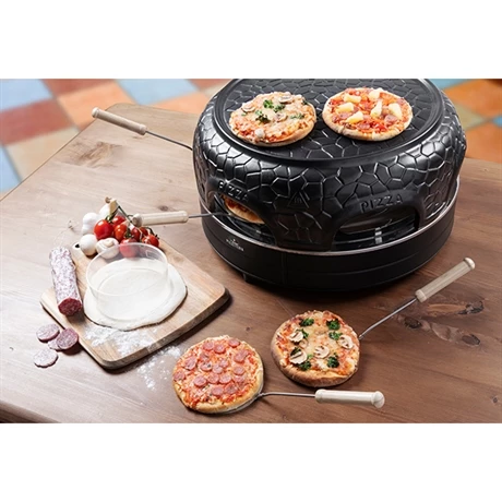 Bestron Four à Pizza électrique 6 Personnes Pizzetteria 860 W Noir 4 Bestron Four à Pizza électrique 6 Personnes Pizzetteria 860 W Noir – Image 2