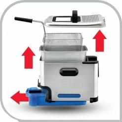 Friteuse Semi-pro Oleo Clean Inox FR804000 -de Buyer Soldes Magasin 75059 3 2 Friteuse semi pro Oleo Clean inox FR804000 Seb