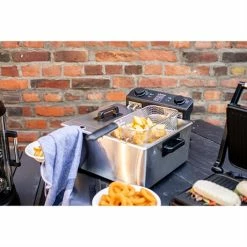 LIVOO Friteuse Double 2 X 3 L Inox DOC217 -de Buyer Soldes Magasin 758001 4 2 Friteuse double 2 x 3 L inox DOC217 Livoo