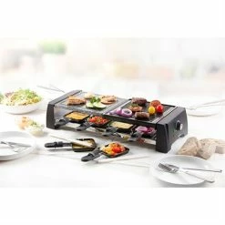 Domo Appareil à Raclette-grill Avec Pierre 8 Personnes 1200 W DO9190G