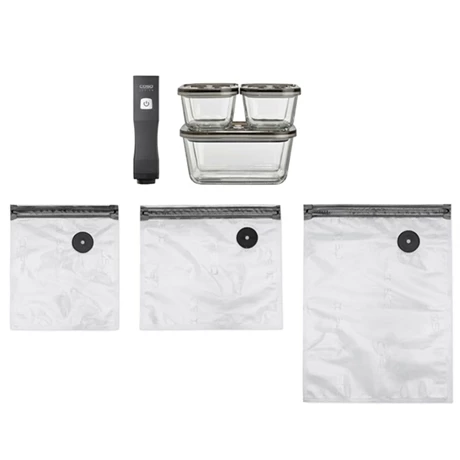 Caso Pompe De Mise Sous Vide électrique Vacu One Touch Eco-Set Avec Accessoires 3 Caso Pompe De Mise Sous Vide électrique Vacu One Touch Eco-Set Avec Accessoires