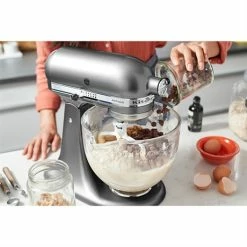 KitchenAid Robot Artisan Gris Argent 5KSM175PS Avec Accessoires Supplémentaires -de Buyer Soldes Magasin 761004 3 7 Robot artisan gris argent 5KSM175PS avec accessoires supplementaires Kitchenaid